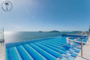 Stylish Apt. w/ Rooftop, Infinity Pool & Sea View